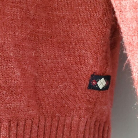 Argyle Culture by Russel Simmons Ombre Acrylic Sweater Red Men's Large - Picture 3 of 7